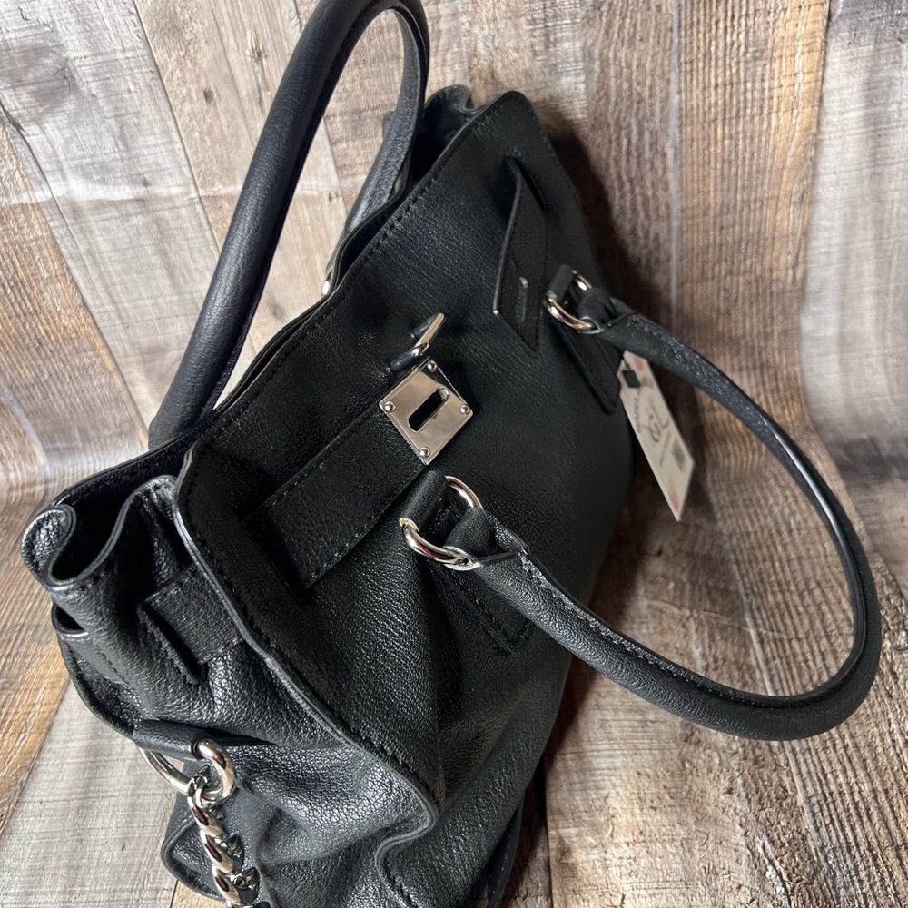 Michael Kors black soft leather Hamilton Satchel Handbag - Picture 7 of 15
